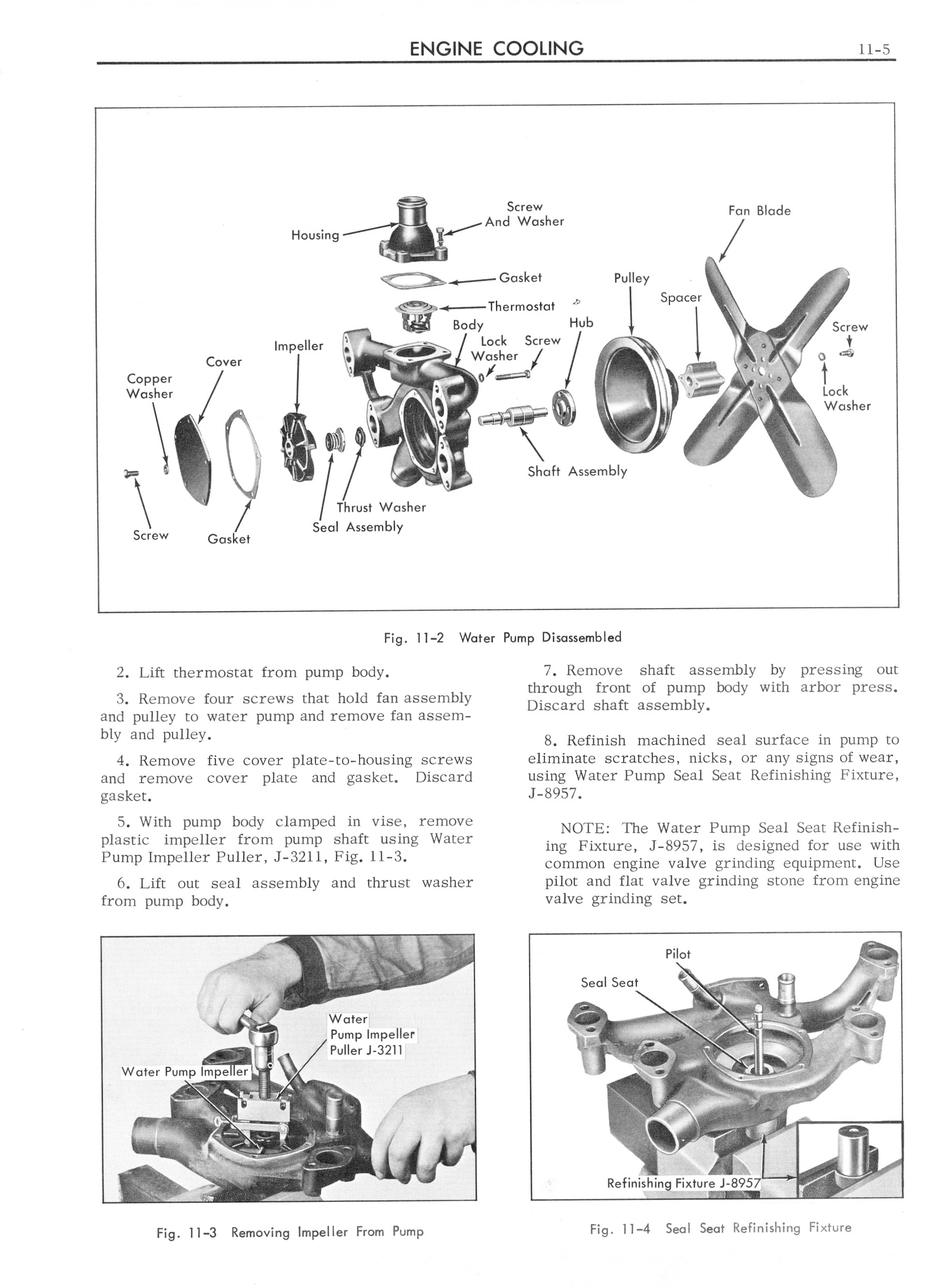 1962 Cadillac Shop Manual - Engine Cooling Page 5 of 10